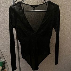 Sheer sparkly bodysuit